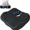 Extra-Dense Seat Cushion for tailbone pain relief Ergonomic seat cushions for office chairssciatica pain relief pillow , pressure relief Seat Cushion,office chair cushioncar seat cushion-Black