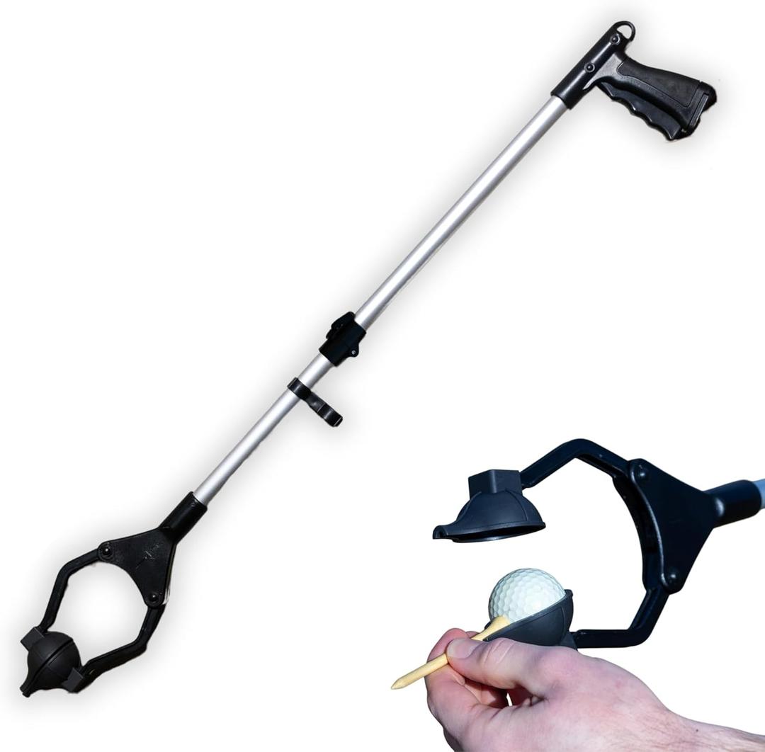 Golf Ball Teeing Aid Device For Seniors V2.0 | Golf Ball Dispenser Eliminates Bending | Motorless Golfing Dispenser Tees Up Your Golfing | Adaptive Gifts For Seniors | Foldable Tee Assistant