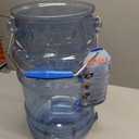 San Jamar Saf-T-Ice Tote - Shorty - Transport Bucket w/Hanger, 5 gal, Blue | For Cocktail Bars, Parties, Catering, Restaurants and Buffets; Drying Storage Hook