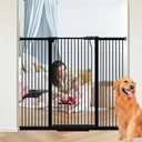 40.5" Extra Tall Baby Gate for Doorways, 54.7-60.2 in Wide Dog Pet Gates