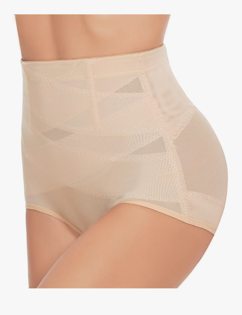 Tummy Control Shapewear Panties for Women-High Waisted Body Shaper Underwear Seamless Shapewear Panty Girdle, Medium
