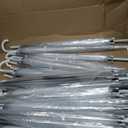 Reginary 30 Pieces Wedding Umbrellas Bulk Auto Open Stick Umbrellas with White European J Hook Handle Windproof Large Canopy Umbrella for Outdoor Wedding Bride Groom Photography Golf