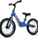 14" Kids Balance Bike for 3,4,5,6 Year Old Boys and Girls, Air Tires with Magnesium Alloy Frame, Lightweight No Pedal Toddler Training Bicycle (Blue)
