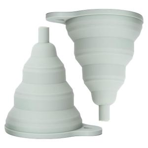 Silicone Collapsible & Coolant Funnel for Car & Oil Change with Sage Gray Matte Finish by Serro