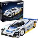 CaDA Officially Licensed Mazda 787b Le Mans Championship Race Car Building Moc Kit 1:10 Scale Collectible Model Fans for 8+ 1,797pcs Display Toy Gift for Kids & Adults C63007W