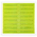 AccuformNMC NMC Lime Green Adhesive Retro-Reflective Hard Hat Helmet Stickers, 1" x 4" Strips, LHR104GNYL Green/Yellow (Pack of 16), American Made Safety Tags, Signs, and Labels, Green Yellow