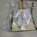 MR.SIGA Dustpan and Brush Set, Portable Cleaning Brush and Dustpan Combo with Bamboo Handle, Gray, 1 Set