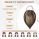 Lace Front Hair Toppers with Band for Women 5.5x4 Pre-cut Closed Lace Hairline Synthetic Straight Hair Wear and Go Glueless Toppers for Beginners Bernstein