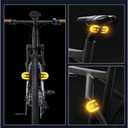 Bike Turn Signals, Bicycle Turn Signals Back with Wireless Remote Control, Rechargeable LED Rear Bike Light, IPX44 Waterproof Bike Safety Light for Night