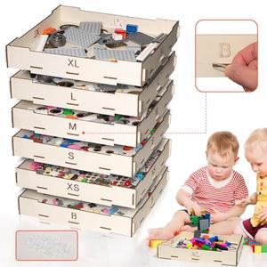 Xzunk 6 Trays Sorter Sifter Box Used for Lego, 6 Different Size Lego Blocks Sorting Boxes Storage Sorter Brick for Lego Blocks, Gift for Lego Lover for Teens and Adults