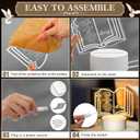 Kosiz 10 Pcs Pastor Appreciation Gifts Bulk LED Light Pastors Gift for Night Men Women Acrylic Clergy Lamp with Base Bible Verse Gifts for Xmas Birthday Anniversary (Classic Pastor)