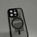 TOCOL Magnetic for iPhone 15 Pro Case, Upgraded Full Camera Protection, Compatible with Magsafe, Drop Protection, Translucent Matte Back Phone Cover 6.1-Inch (Black)