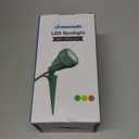 DEWENWILS 120V Spotlight Outdoor, 500LM Waterproof LED Spot Light with 3 Extra Lenses (Red Yellow Green), Landscape Lighting for Holiday, Trees, Flag, 5FT Extension Cord, UL Listed