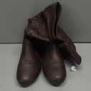 DREAM PAIRS Girl's Faux Fur Lined Knee High Winter Riding Boots(Toddler/ Little Kid/ Big Kid), Size 5 Big Kid, Brown/ Pu, BLVD-K