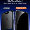 UNBREAKcable Privacy Screen Protector for iPhone 17 Pro, Shatterproof Tempered Glass [True 28Anti Spy] [9H Hardness] [Easy Installation Frame] Private Protector for iPhone 6.3inch-2 Pack