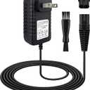 Replacement Charger Compatible with Braun Shaver Series 9 8 7 6 5 3 1, 12V 400mA Power Cord for Braun Electric Razor S3 S5 S7 S9 3040s 340s 370 9385cc 9290cc 9095cc, 5ft Cable+ Cleaning Brush