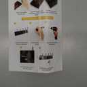 IBosins 2 Pack Coat Rack Wall Mount, 17'' Rustic Wooden Coat Hanger, Heavy Duty Metal Coat Hooks Rail for Entryway Closet Bathroom Coat Jacket Scarf Towel Hat, White