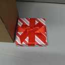 Fullhawl 12 Pcs Christmas Gift Card Holder Boxes with Bow Xmas Greeting Card Present Wrap Boxes Money Holders Party Favor Decor for Wedding Xmas Party Supplies Decorations(Red White Striped)