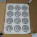 Turvono Clear Glass Taper Candle Holders Set of 12, Small Tapered Candlestick Holders in Bulk, Modern Short Candle Sticks for Dining Table Centerpiece Wedding Christmas Party & Holiday Decorations