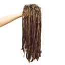 IMOSA Premade Synthetic Cosplay Reggae Dreadlocks Wig African American Wigs (Brown)