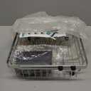 romision Expandable Dish Drying Rack Over The Sink Small Metal Stainless Steel Plate Holder for Compact Kitchen, Space Saving Modern Silver Hanging Drainer