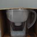 Brita Water Pitcher, Slim, 5 Cup Capacity, Includes One Advanced Filter-White