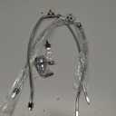 PATIKIL 11 Inch Lamp Harp Kit with Finial, 2 Set Detachable Shade Bracket Holder, DIY Lighting Accessories for Table Floor Lamps, Chrome