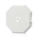 Octagon Mounting Block for Vinyl Siding, Surface Block for Double 1/2 inch Width Lap and 4 inch Height Siding, White (1 Pack)