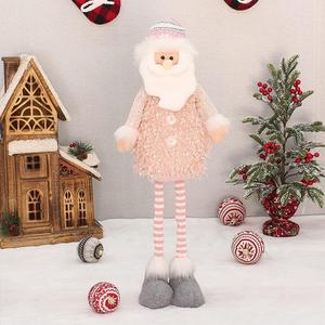 XGOPTS Christmas Stuffed Dolls Holiday Cute Plush Shelf Toys Long Legs Sitting Santa Claus Snowman Reindeer Dolls Fun Buddy Party Festive Decorations Gift