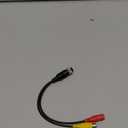 20cm/7.88" 4 Pin Female Aviation RCA Male and DC Female Connector Cable, RCA AV + DC to M12 4 Pin Extension Cable, for Car Camera, Power Cable for Car Camera - (1 Pcs)