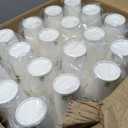 Amazon Basics Disposable Compostable Paper Coffee Cups for Hot & Cold Beverages, Leak-Proof, 12 Ounces, White, 1000 Count