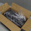 Osring 10 Inch Furniture Leg Black Triangle Shaped Hairpin Furniture Table Feet 4pcs, Heavy Duty Metal Coffee Table Legs for Sofa Dresser Cabinet