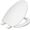 Bemis 730EC Toilet Seat, Removes for Easy Cleaning, Durable Plastic, Made in USA, Round, White