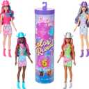 Barbie Color Reveal Fashion Doll & Accessories with 6 Surprises, Disco Star Series with Metallic Shine & Color-Change Bodice 