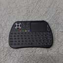 iPazzPort Bluetooth Mini Keyboard with Touchpad, 2.4G Mini Wireless Keyboard and Mouse with IR Learning Support, Cyclic RGB Backlit, Rechargeable for PC, Smart TV, Laptop, Android TV Box Type-C