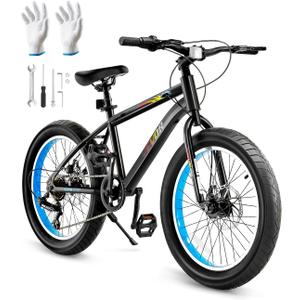 VEVOR Mountain Bike for Men/Women, 20"/26"/29" Sizes, 7/21/24 Speed Twist Shifting, Front or Dual Suspension, Dual Disc Brakes, Comfort Saddle, Sleek Colors
