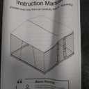 Lyromix 10 x 10FT Large Outdoor Dog Kennel with Roof, Dog Kennel Outside with Waterproof Cover, Galvanized Heavy Duty Chain Link Dog Runs Cage Playpen for Outside with Secure Lock