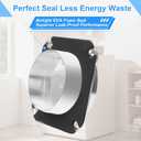 Magnetic Dryer Vent Connector Kit DV180 Aluminum Alloy Shell Magnetic Dryer Vent Easy to Clean, Includes 3.3ft Long Dryer Vent Hose & 2 Clamps