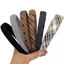 LONEEDY 6PCS Wide Padded Headband for Women Cotton Neutral Color Sponge Thick Hairband for Girls Non-Slip Solid Hair Band (Mixed colors 6PCS, One Size) (1 Count (Pack of 6))