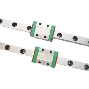 TEN-HIGH MGN9 600mm Linear Guide Rail Linear Motion Slide Rails Linear Motion Products, for 3D Printer and CNC Machine, 2pcs Rails + 2pcs MGN9H Block Bearings (Longer Block)