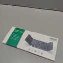 Samsers Foldable Bluetooth Keyboard with Touchpad - Portable Wireless Keyboard with Holder, Rechargeable Full Size Ultra Slim Pocket Folding Keyboards for Android Windows iOS Tablet & Laptop - Black (BT x1)