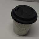 Coffee Travel Mug, Spill Proof Coffee Tumbler, Microwave & Dishwasher Safe, Large Porcelain Coffee Cup, Tea Mug with Lid, Coffee Gifts for Men & Women, 13.5oz (White with Black Dots)