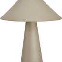 Bloomingville Tall Linen Table Lamp with Shade and Inline Foot Switch, Natural