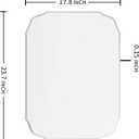 18 x 24 Inch Silver Wall Mirror-Beveled Edge Frameless Mirrors for Bathroom, Vanity, Bedroom, Rectangle Mirrors