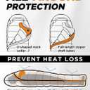 Ultimate 4-Season Down Sleeping Bag for Adults - Lightweight & Compact, 550/600 FP, 0°F to 30°F for Backpacking, Camping & Hiking