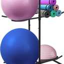 Medicine Ball Rack, Stabilising Ball Rack, Yoga Ball Holder Exercise Ball Holder Equipment Storage Rack for ommercial Gym, Studios, Home Gyms, Compact