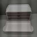 3 Drawers Bathroom Counter Organizer - 5 Tier Makeup Organizer, Versatile Perfume Organizer, Ideal for Bathroom Storage, Vanity, Large Skincare, Perfume, Present, Clear