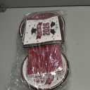 Maroon Graduation Plates and Napkins Class of 2026 Grad Congrats Party Supplies Disposable Paper Plates Napkins for 2026 Graduation Party Decorations, Serve 50