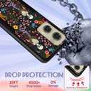 for Moto G Stylus 5G 2024 Case Women - Cute Girls Phone Cover Girly Aesthetic Design Skeleton Flower Heavy Duty Protective Shockproof Military Grade for Motorola Moto G Stylus 5G 2024 Cases