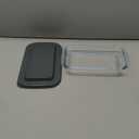 9x13 Glass Baking Dish,9x13 Inch Oblong Glass Cake Pan, Oven Safe Baking Pan for Lasagna, Brownies, Dishwasher Safe (Clear-2.4L)